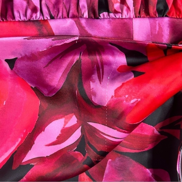 NBD Levigne Mini Wrap Style Dress in Dark Floral - Picture 9 of 16